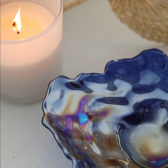 Blue Iridescent Glass Catch-All - Picture 4 of 9